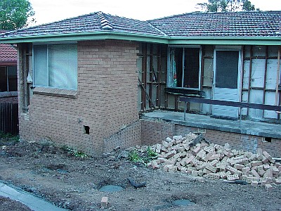 The new footings have just been poured!